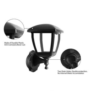 Stenska svetilka 1xE27 za LED IP44 P406 - slika 5
