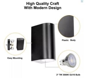 Stenska svetilka 1/2xGU10 za LED IP44 PS0980/PS16980 - slika 11