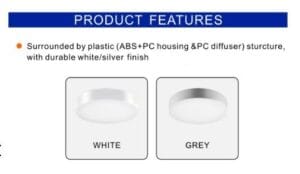 Led plafonjera 21W 3CCT 1300 lm IP65 P3201 - slika 6