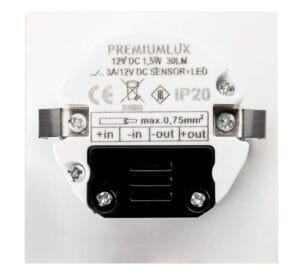 LED 1,5W svetilka 12V 33lm IP20 BERYL vgradna s senzorjem - slika 4