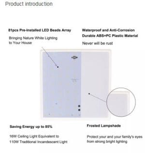 Plafonjera 1/2xE27 za LED IP65 P2201 - slika 6