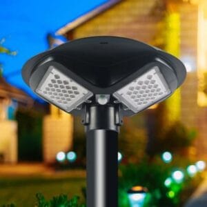 LED solarna vrtna svetilka 10000lm 5000k  IP65 s senzorjem - slika 10