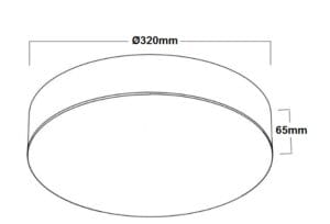 Led plafonjera 21W 3CCT 1300 lm IP65 P3201 - slika 3