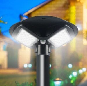 LED solarna vrtna svetilka 10000lm 5000k  IP65 s senzorjem - slika 11