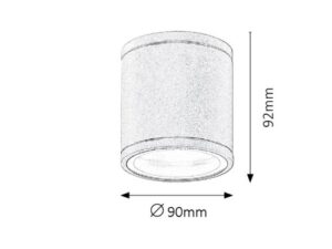 Stropna svetilka 1xGU10 za LED IP54 AL134D - slika 4