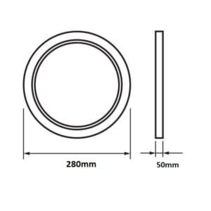 LED plafonjera 12W-30W 4000k IP65 120° JARIN s senzorjem - slika 5