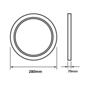 LED plafonjera 12W-30W 4000k IP65 120° JARIN s senzorjem - slika 6