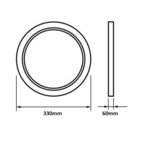 LED plafonjera 12W-30W 4000k IP65 120° JARIN s senzorjem - slika 7