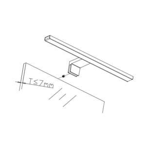 LED pohištvena svetilka 12W 4000K 840lm 500mm BESTA - slika 7