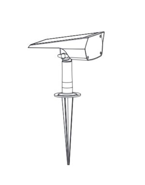 LED vrtna solarna svetilka 2W 3000K 160lm IP65 - slika 3