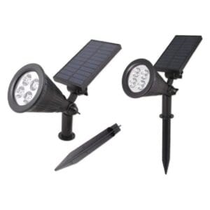 LED solarna vrtna svetilka 2W 120lm 60° IP65 - slika 3