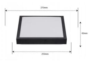 Plafonjera 2xE27 za LED IP44 SOLEN kvadratna - slika 3