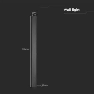 LED stenska svetilka 10W 1300lm IP65 51cm - slika 9