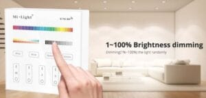 Stenski UPRAVLJALNIK Mi-light nadgradni RGB+CCT FUT-B4 - slika 7