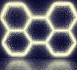 Modularni sistem razsvetljave HEXAGON LED 192W 3500K 297x206 cm - slika 3