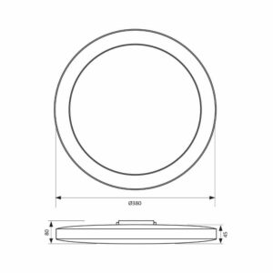 LED plafonjera SIRI 18W/24W/32W 4000K IP44 120° - slika 8