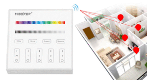 Stenski UPRAVLJALNIK Mi-light nadgradni RGB+W FUT-B3 - slika 4