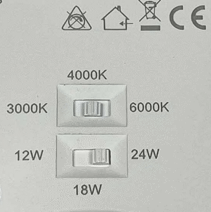 LED stropna svetilka 12W-18W-24W CCT stikalo IP44 NEBULA - slika 7