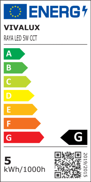 LED vgradna 5W svetilka 350lm IP20 pregibna 38° RAYA - slika 5