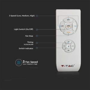 LED plafonjera 45W+ventilator CCT 3000lm 60cm IP20 - slika 4