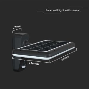 LED solarna svetilka 15W 2000lm IP65 240° pregibna s senzorjem - slika 21