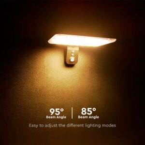 LED solarna svetilka 15W 2000lm IP65 240° pregibna s senzorjem - slika 18