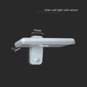LED solarna svetilka 15W 2000lm IP65 240° pregibna s senzorjem - slika 5