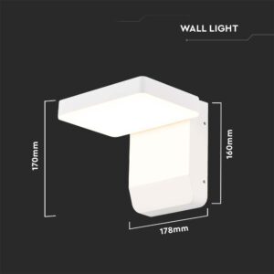 LED stenska svetilka 17W 3000K/4000K 2520lm IP65 - slika 4