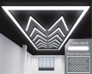 Modularni sistem razsvetljave HEXAGON LED 432W 6500K 243x484 cm - slika 4