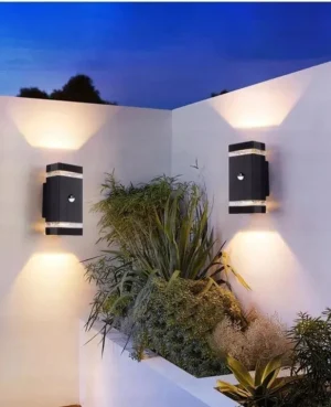 Stenska svetilka 2xGU10 za LED IP65 s senzorjem HANA - slika 4