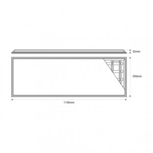 LED panel 36W vgradni 4320lm 1195x295mm IP20 + napajalnik - slika 6