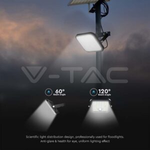 LED solarni reflektor 10W 4000K+6000K 1500lm IP65 120° s senzorjem - slika 16