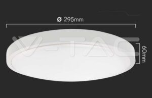 LED plafonjera 24W 2500lm IP44 VT - slika 6