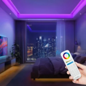 Kontroler Mi-light za RGB\RGBW\RGB+CCT LED trak RF2.4GHz DC12-24V 6A/kanal s hitrimi sponkami - slika 3