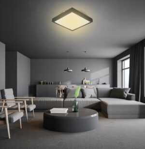 Plafonjera 2xE27 za LED IP44 SOLEN kvadratna s senzorjem - slika 7