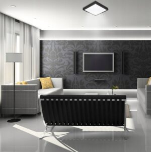 Plafonjera 2xE27 za LED IP44 SOLEN kvadratna s senzorjem - slika 9