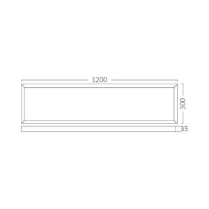 LED panel 30W-40W-50W nadgradni 3CCT 5200lm IP40 - slika 9