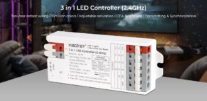 Kontroler Mi-light za RGB\RGBW\RGB+CCT LED trak RF2.4GHz DC12-24V 6A/kanal s hitrimi sponkami - slika 4