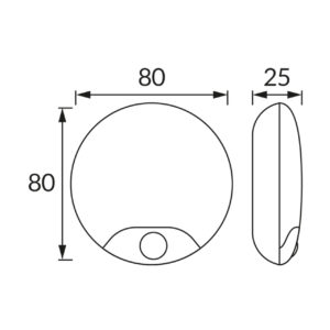 LED svetilka 0,5W 4000k ERI s senzorjem - slika 8