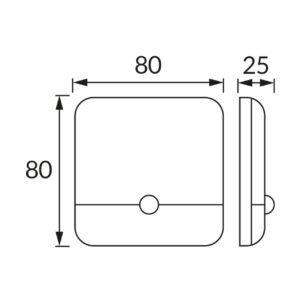 LED svetilka 0,5W 4000k ERI s senzorjem - slika 5