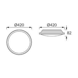 LED plafonjera 24W 3CCT 1380lm IP20 FIESTA - slika 4