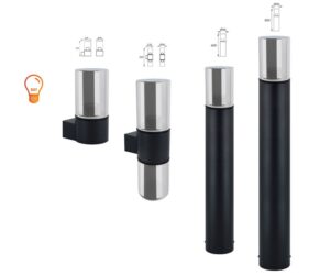 Stenska svetilka 2xE27 za LED IP54 BERYL - slika 3