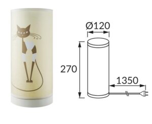 Namizna svetilka 1xE14 za LED IP20 ZYTA - slika 4