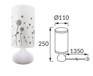 Namizna svetilka 1xE14 za LED IP20 ZYTA - slika 6