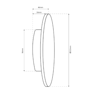 LED stenska svetilka 9W/12W/15W/8W 3CCT IP65 DISK - slika 12