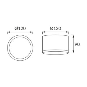 LED panel 10W nadgradni 1180lm IP20 ROLEN - slika 4