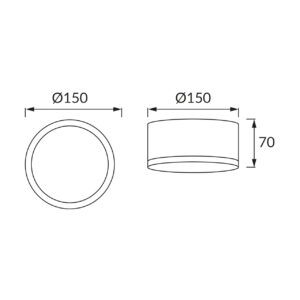 LED panel 15W nadgradni CCT 1900lm IP20 ROLEN - slika 4