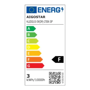 LED sijalka GU10 3W 230lm 38° zatemnilna - slika 5