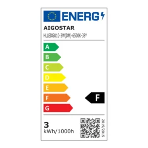 LED sijalka GU10 3W 230lm 38° zatemnilna - slika 4