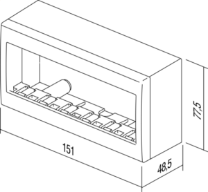 OHIŠJE NO CUBO Z DNOM IP20 6M ES - slika 3